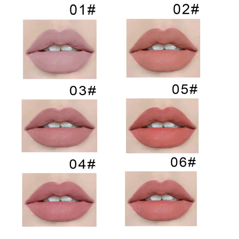 12 Colors Matte Crayon Lipsticks Pencil Waterproof Lasting Nude Lipstick Easy to Wear Red Batom Lipstick Maquiagem Lips Makeup